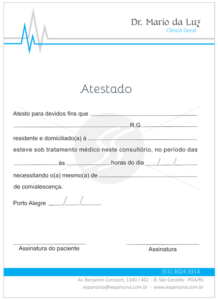 Declaração médica